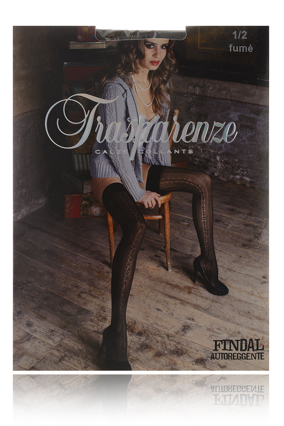 TRASPARENZE FINDAL Γκρι Καλτσοδέτες