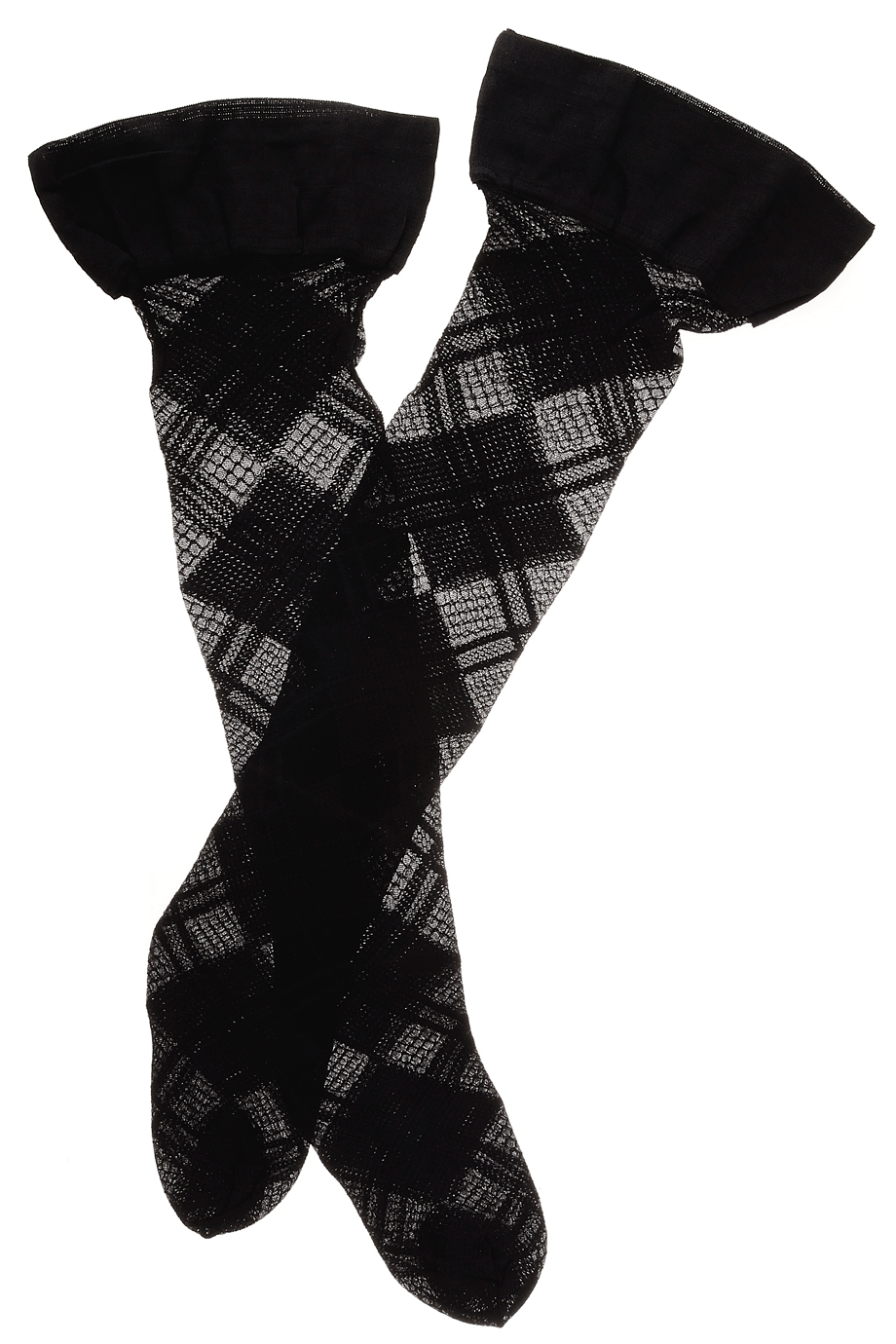 TRASPARENZE HUNGARY Μαύρες Καρό Καλτσοδέτες