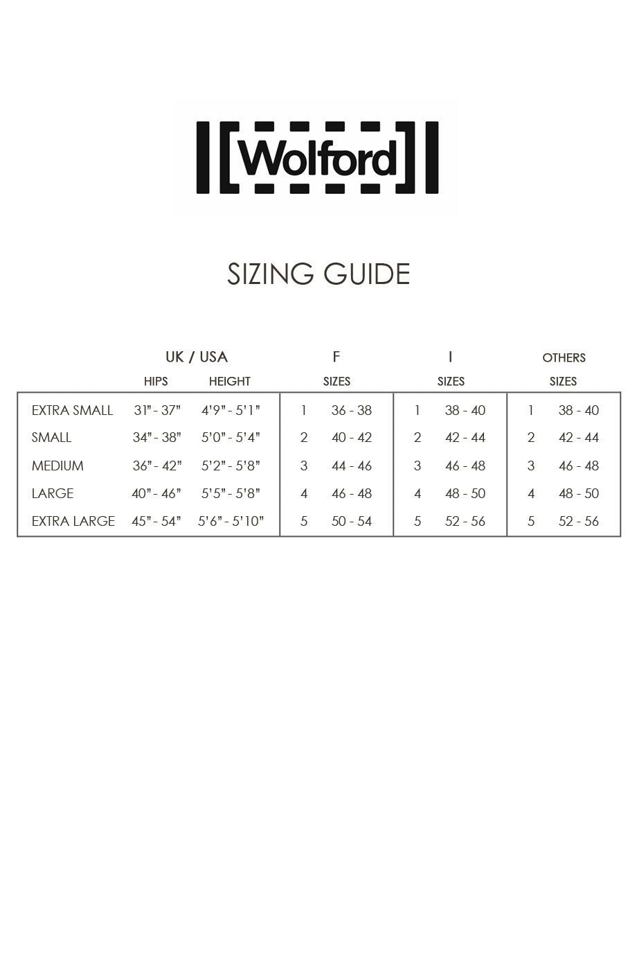 WOLFORD INDIVIDUAL 10 Διάφανο Καφέ Καλσόν