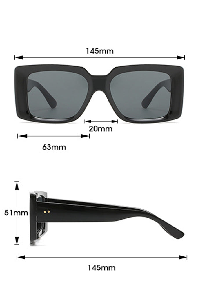 Arlenia Übergroße blaue Modesonnenbrille