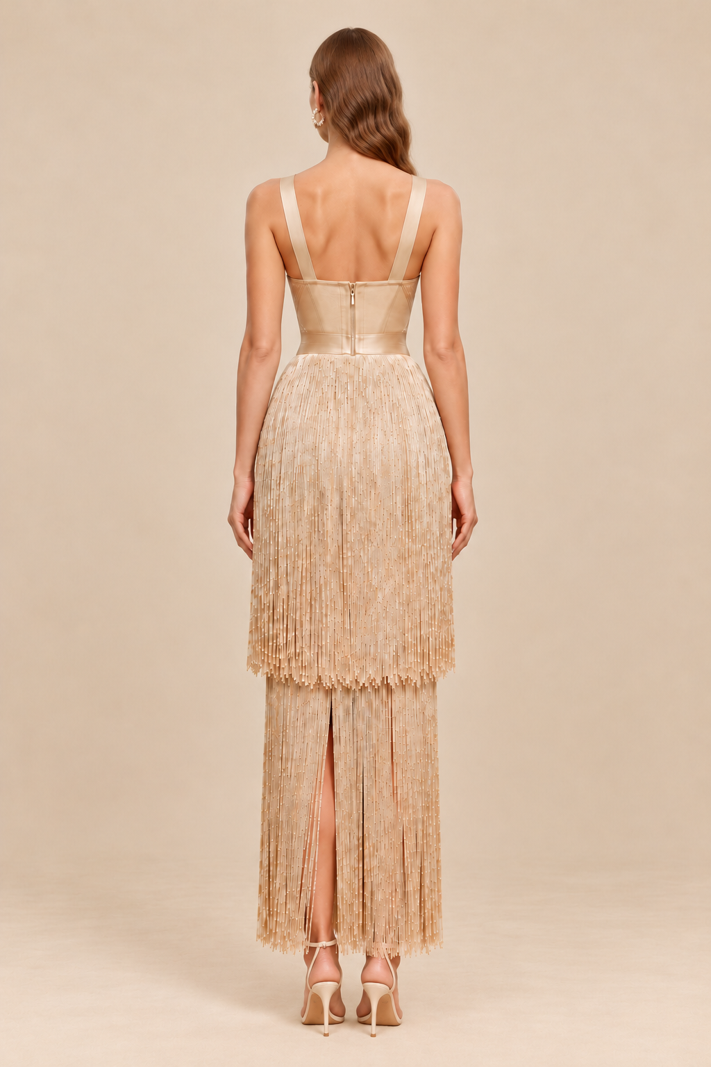 Amarante Bandage Fringe Dress