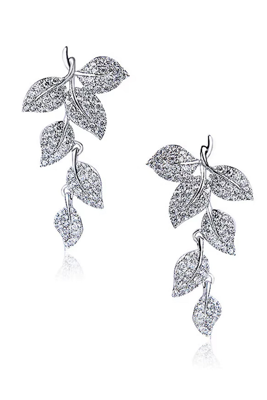 Floraison Σκουλαρίκια με Κλιπ | Σκουλαρίκια - Earrings | Floraison Crystal Clip Earrings