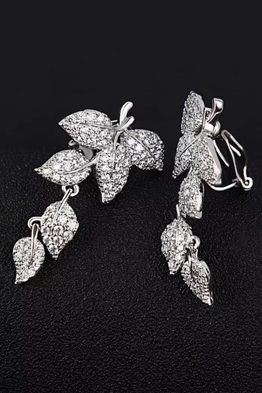 Floraison Σκουλαρίκια με Κλιπ | Σκουλαρίκια - Earrings | Floraison Crystal Clip Earrings