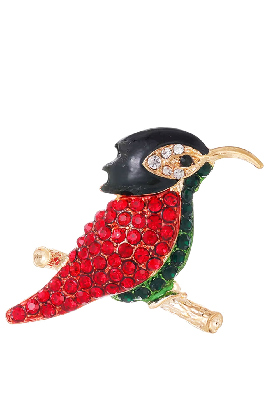 Woodpecker Κρυστάλλινη Καρφίτσα | Καρφίτσες Pins Brooches | Woodpecker Crystal Brooch