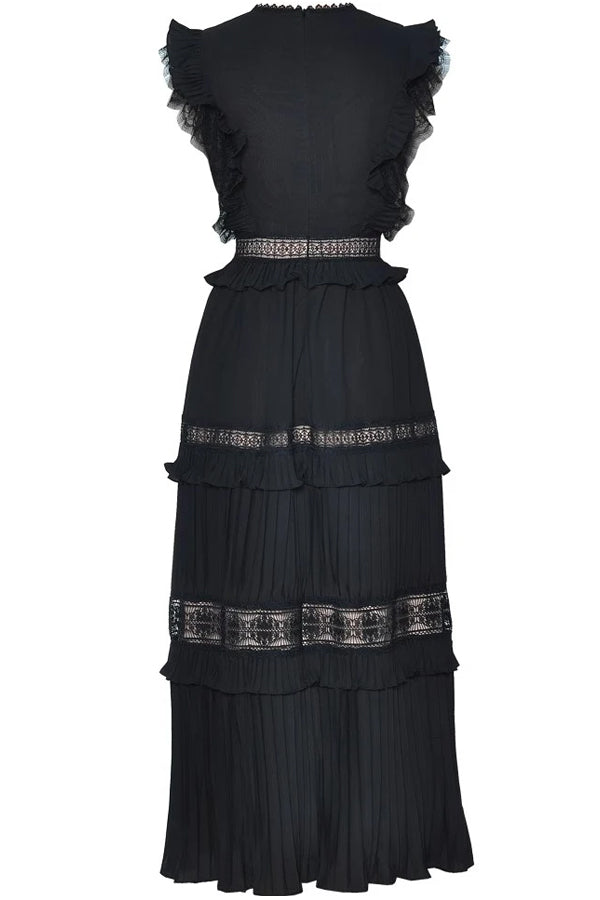 Crepie Black Long Dress