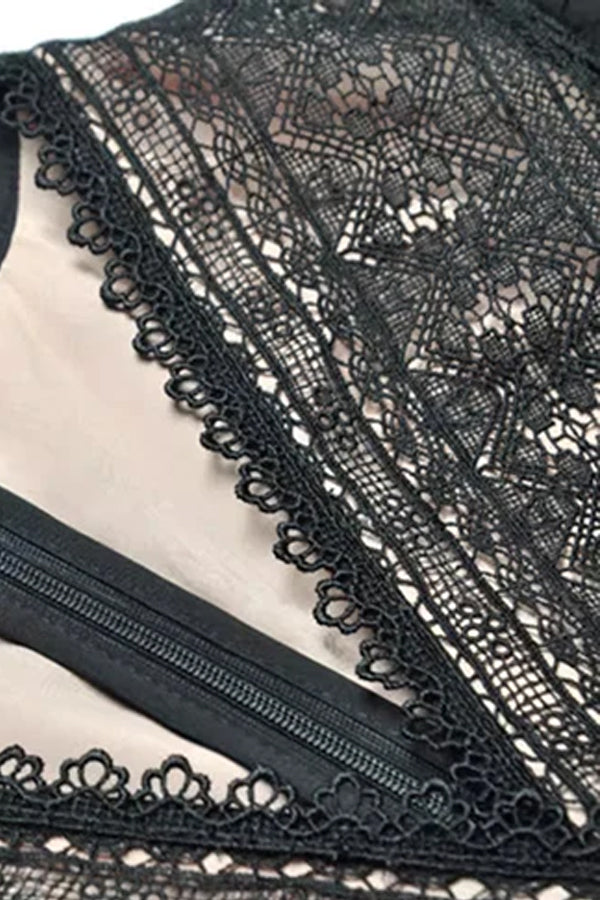 Crepie Black Long Dress