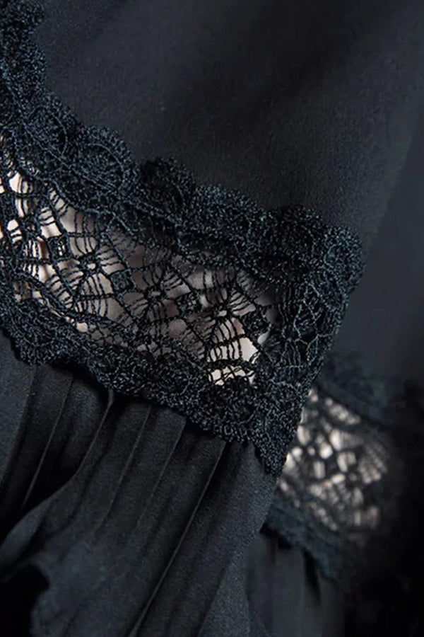 Crepie Black Long Dress