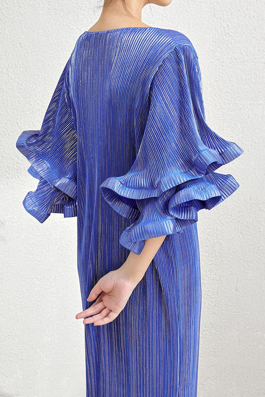 Auriane Μεταλλικό Πλισέ Φόρεμα | Φορέματα - Dresses | Auriane Pleated Long Dress