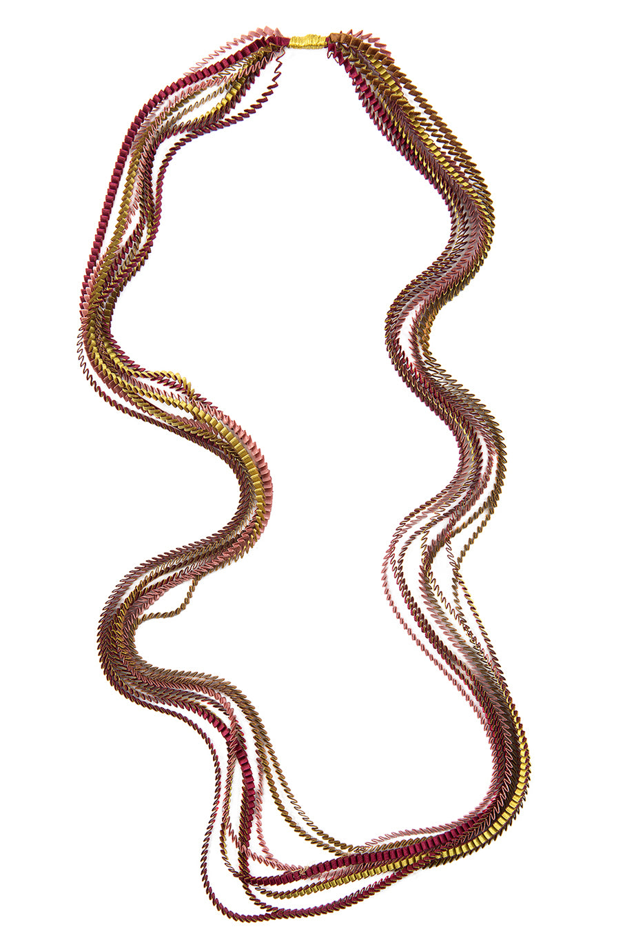 Essilp Πολύχρωμο Υφασμάτινο Κολιέ - Alexandra Tsoukala | Κοσμήματα - Κολιέ Essilp Multicolor Long Pleated Necklace KL327