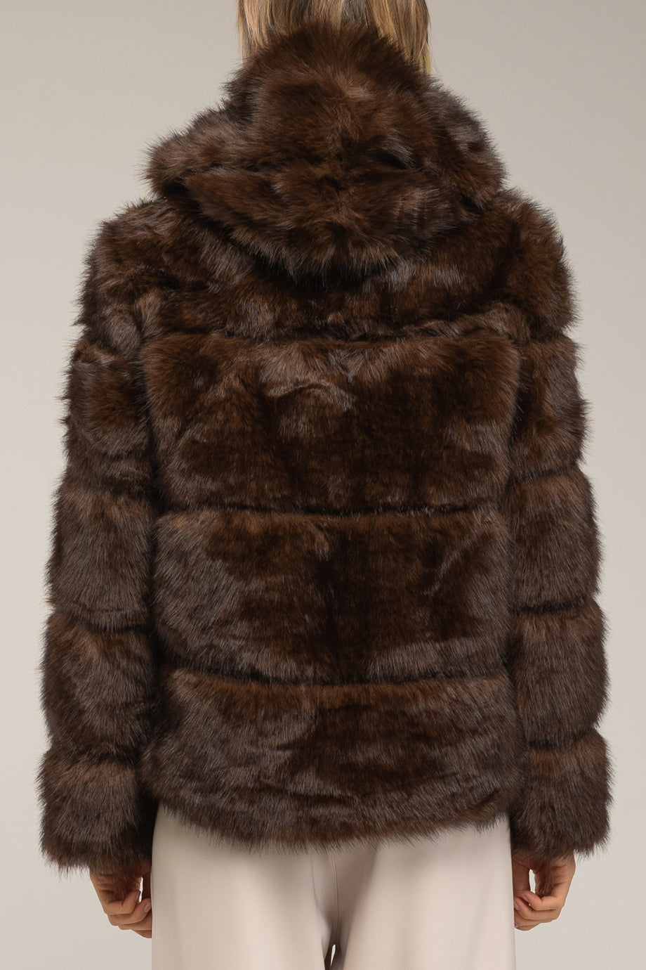 Ardelle Γούνινο Μπουφάν με Κουκούλα | Ζακέτες Μπουφάν Fur Coats Cardigans | Ardelle Faux Fur Jacket with Hood