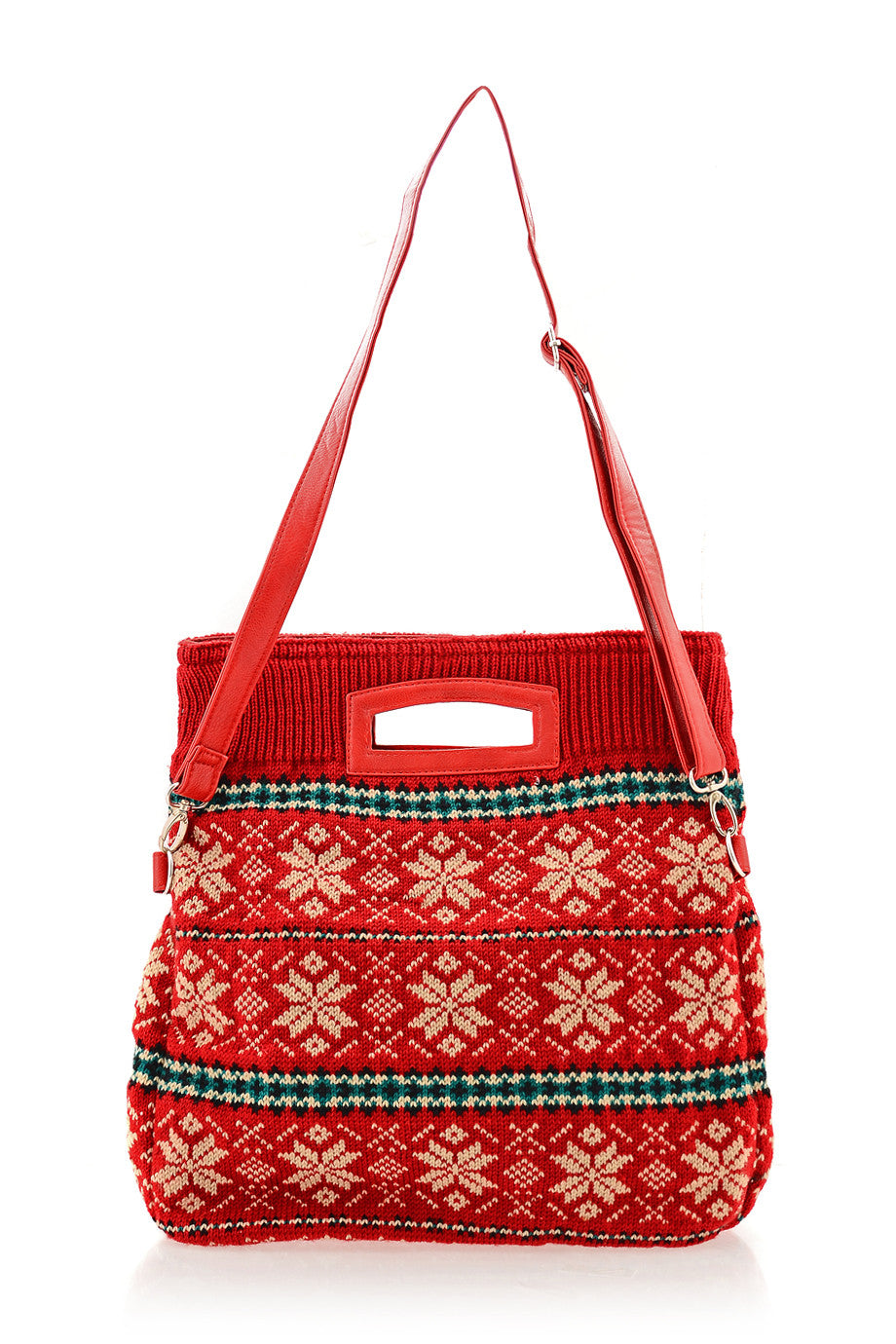 MERILLY Red Knitted Bag