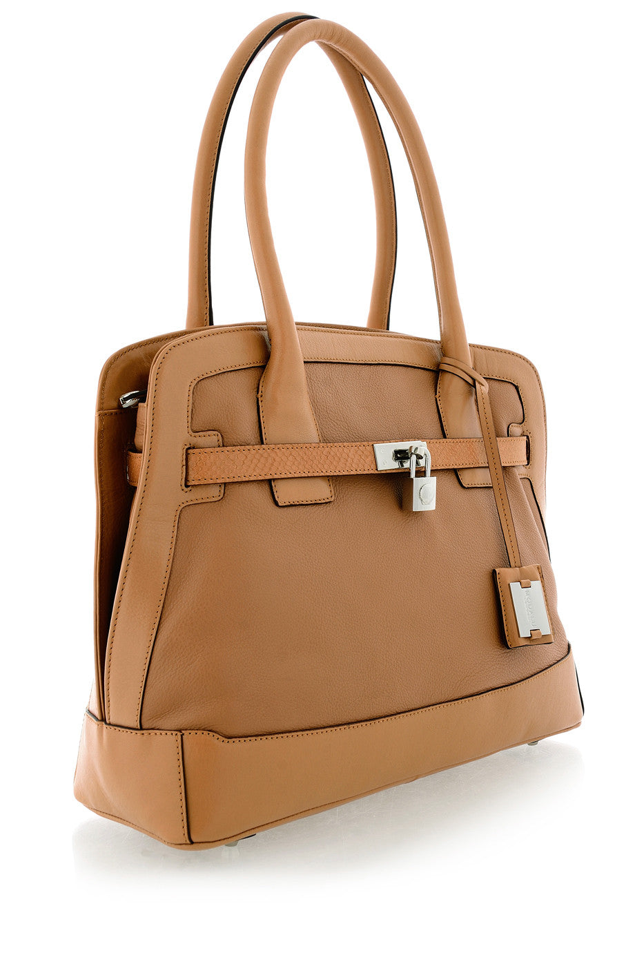 KRISTEN Brown Leather Shoulder Bag